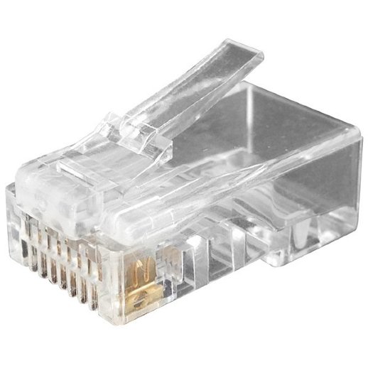 Разъем RJ-45 Hyperline PLUG-8P8C-U-C6-100 (100 шт)