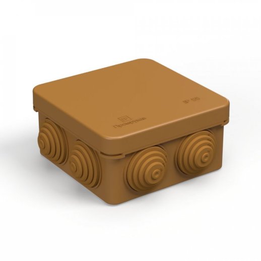 Коробка распределительная 80х80х40 для о/п безгалогенная (HF) бук (40-0210-8001)