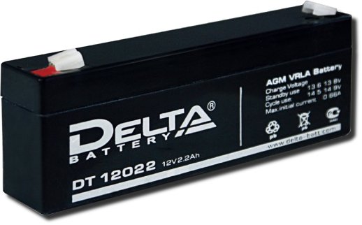 Аккумулятор герметичный свинцово-кислотный Delta Delta DT 12022