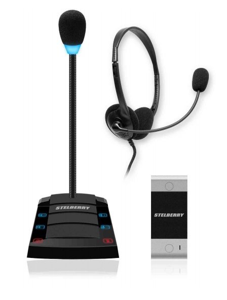 Устройство переговорное клиент-кассир, дуплексное STELBERRY S-402