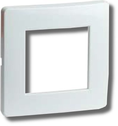 Рамка двухместная, Brava ДКС Рамка на 2+2 модуля (двухместная), белая (75012W)