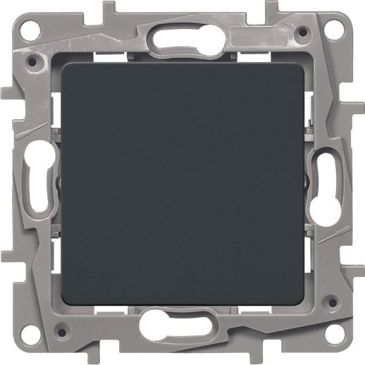 Выключатель LegranD Выключатель 10AX-250В ETIKA, антрацит (672601)