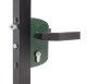 Замок механический для калиток Locinox LTKZ4040 P1L (цвет: RAL 6005, зеленый)