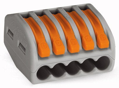 Клеммник для медного провода WAGO WAGO 222-415 клемма 5-проводная