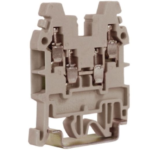 Проходной зажим ДКС Проходной зажим CBR.2GR 2ввода/2вывода, 2,5кв.мм (ZCR110GR)