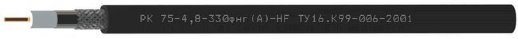 Кабель коаксиальный радиочастотный для систем кабельного/спутникового телевидения и видеонаблюдения, групповой прокладки, с пониженным дымо- и газовыделением Спецкабель РК75-4,8-330фнг(A)-HF (Спецкабель)
