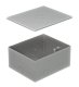 Коробка металлическая с крышкой для заливки в пол BOX/4 (70141)