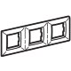 Рамка трехместная, Brava ДКС Рамка на 2+2+2 модуля (трехместная), белая (75013W)