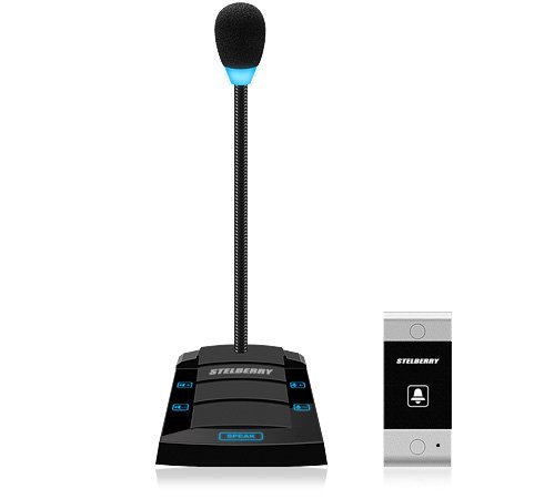 Устройство переговорное клиент-кассир, дуплексное STELBERRY S-425