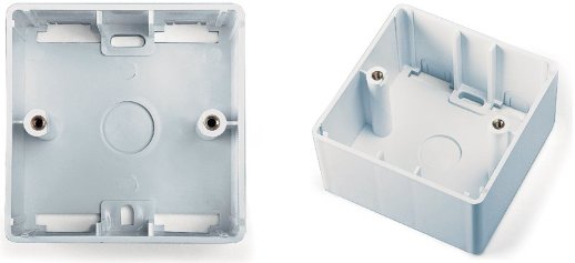 Коробка для настенного монтажа 80x80x45 мм Hyperline MB-E-35