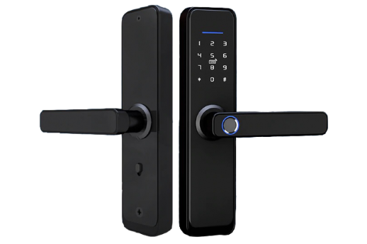 Замок электромеханический врезной биометрический Alarmico ALFL-17BL