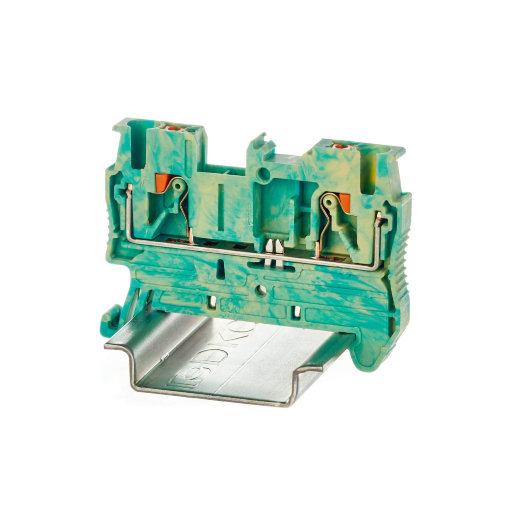 Клемма заземления, 2 точки подключения, 2.5 кв.мм (VPR-2.5-PE-YG)