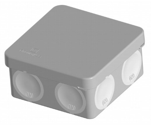 Коробка распределительная Промрукав Коробка распределительная 60-0200 для прямого монтажа двухкомпонентная безгалогенная (HF) 70х70х40