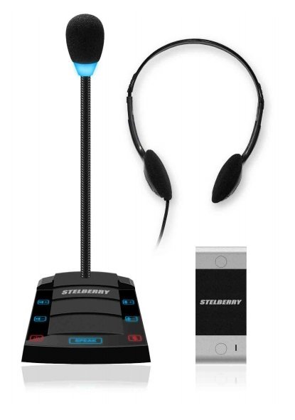 Устройство переговорное клиент-кассир, дуплексное STELBERRY S-411