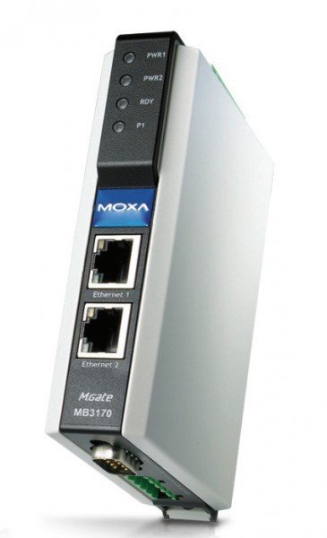1-портовый преобразователь интерфейсов в промышленном исполнении MOXA MGate MB3170