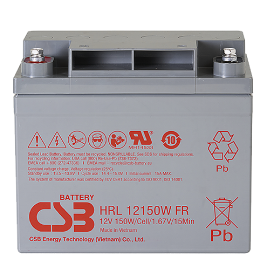 Аккумулятор герметичный свинцово-кислотный CSB CSB HRL 12150W FR