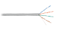 Кабель «витая пара» (LAN) для структурированных систем связи NIKOLAN U/UTP 4pair, Cat5e, Solid, In, LSZH (4100C-GY)