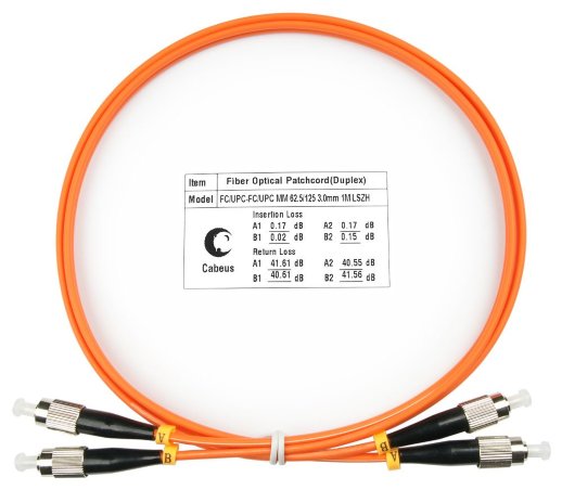 Патч-корд оптический CABEUS FOP-62-FC-FC-5m (7592c)