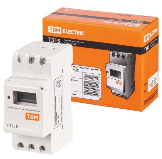 ТЭ15М-1мин/7дн-32on/off-30А-DIN TDM (SQ1503-0037)
