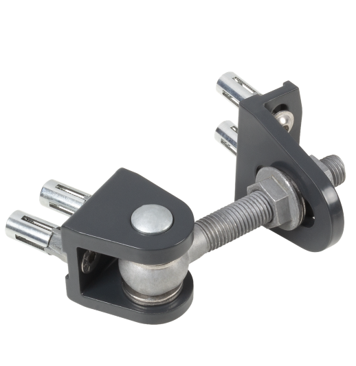 Петля привинчиваемая с регулировкой в 4-х направлениях Locinox BOLTON4D-16-QF-ALUM-110-50