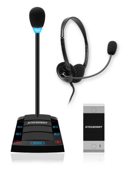 Устройство переговорное клиент-кассир, дуплексное STELBERRY S-412