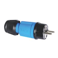 Вилка Schuko 16A 3p(2P+E) 250V IP44 синий MULTI-GRIP (7370)