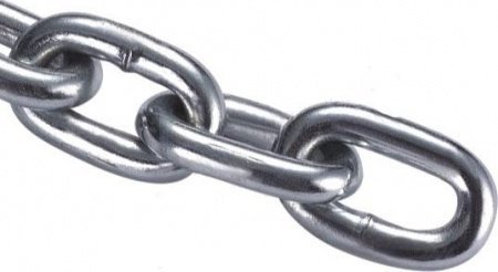 Цепь сварная короткозвенная оцинкованная Прочие зарубежные Цепь сварная короткозвенная оцинкованная DIN5685/А D1- 2 мм (110м)