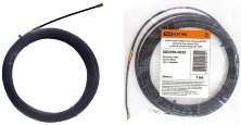 Нейлоновая кабельная протяжка 4мм, 10м с наконечниками, черная (SQ0590-0022)