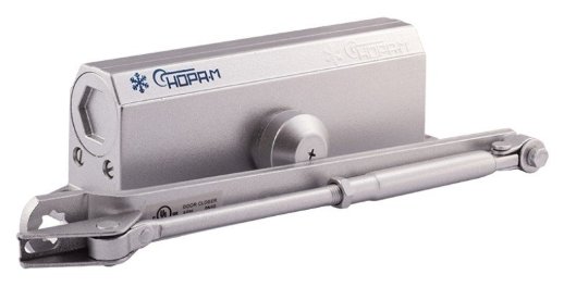 Доводчик дверной NORA-M НОРА-М №4S (серебро)