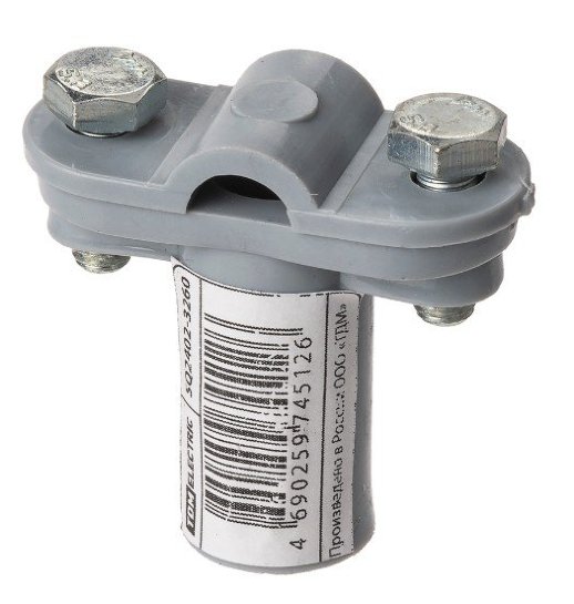 Держатель для гориз. и верт. поверхностей полим-й 2-х болтовой высота 45 мм, для прута Ø6-10 мм TDM (SQ2402-3260)