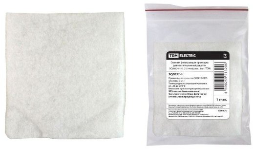 Сменная фильтрующая прокладка TDM ЕLECTRIC Сменная фильтрующая прокладка для вентиляционной решетки SQ0832-0115 (120мм), 5шт