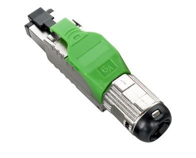 Разъем RJ-45 Hyperline PLUE-8P8C-S-C6A-SH-GN