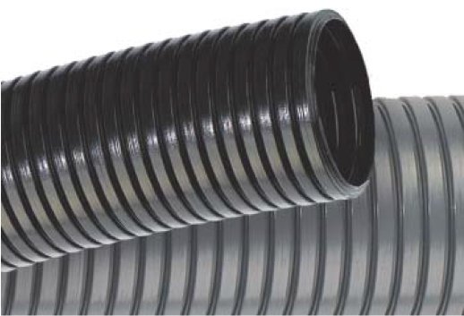 Труба гофрированная не распространяющая горение, безгалогенная, без протяжки ДКС Труба ПА 6, ПВ-2 черная DN7мм (PA600710F2)