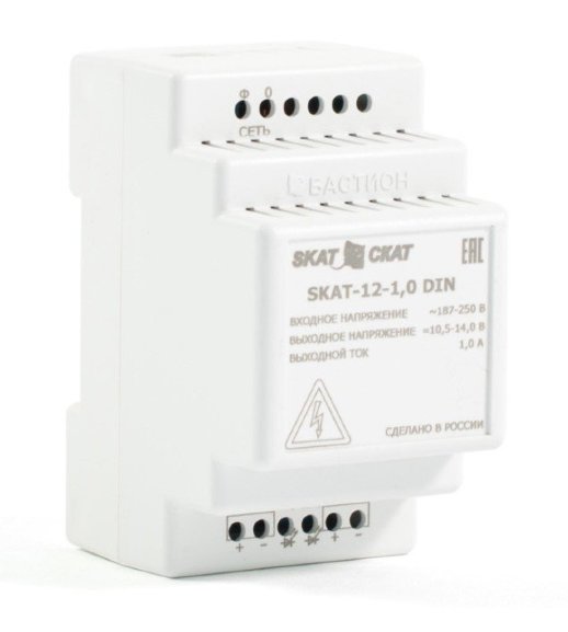 Источник вторичного электропитания резервированный Бастион SKAT-12-1,0DIN (583)