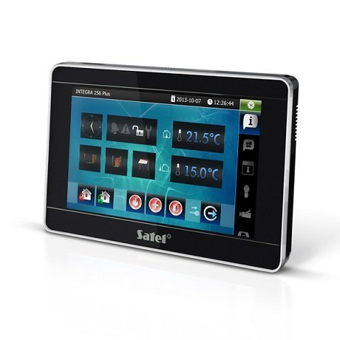 Клавиатура управления для контрольных панелей SATEL INT-TSI-BSB (цвет корпуса - черный-серебро-черный)