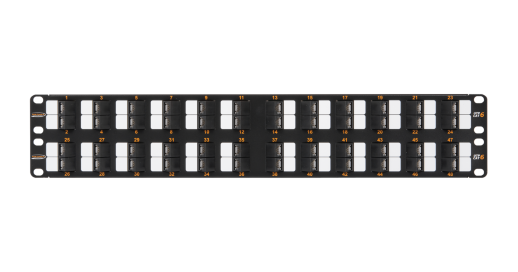 Патч-панель 19" NIKOMAX NMC-RP48UE2-AN-2U-BK
