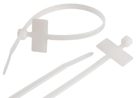 Стяжка нейлоновая неоткрывающаяся NIKOMAX NMC-CTN200-35-MK-WT-100 (100шт)