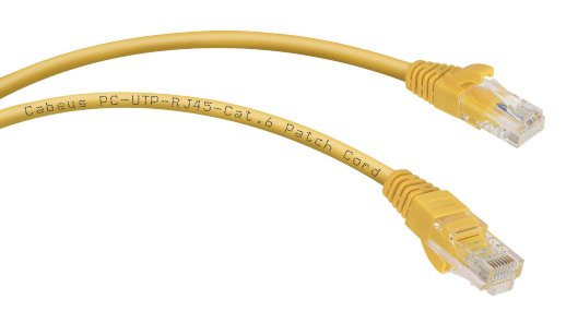 Патч-корд медный CABEUS PC-UTP-RJ45-Cat.6-5m-YL (8709c)